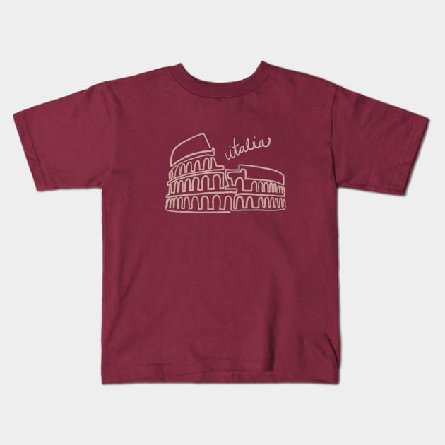 The Coliseum Kids T-Shirt by Bella Vita Shirts